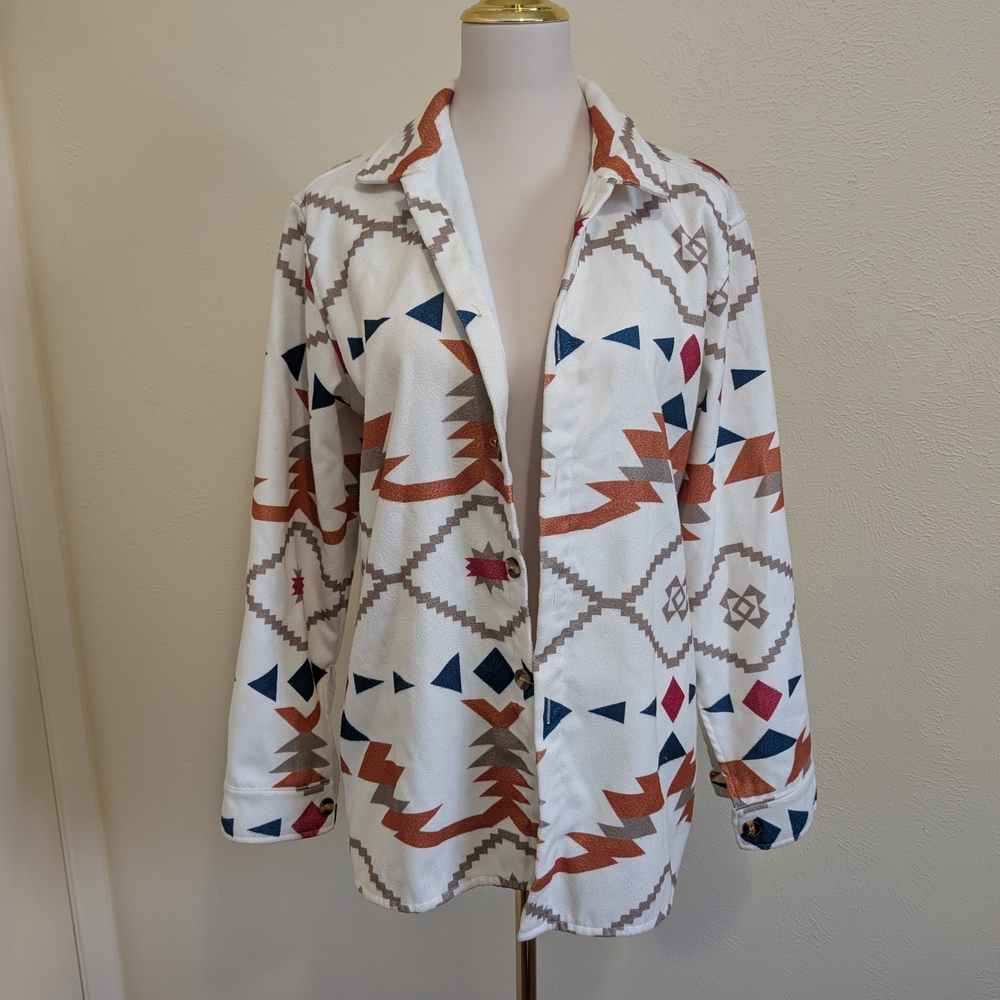 Geometric Patterned Women's Jacket